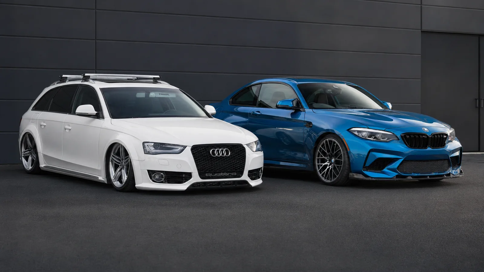 Completed Audi Avant and BMW M2 builds
